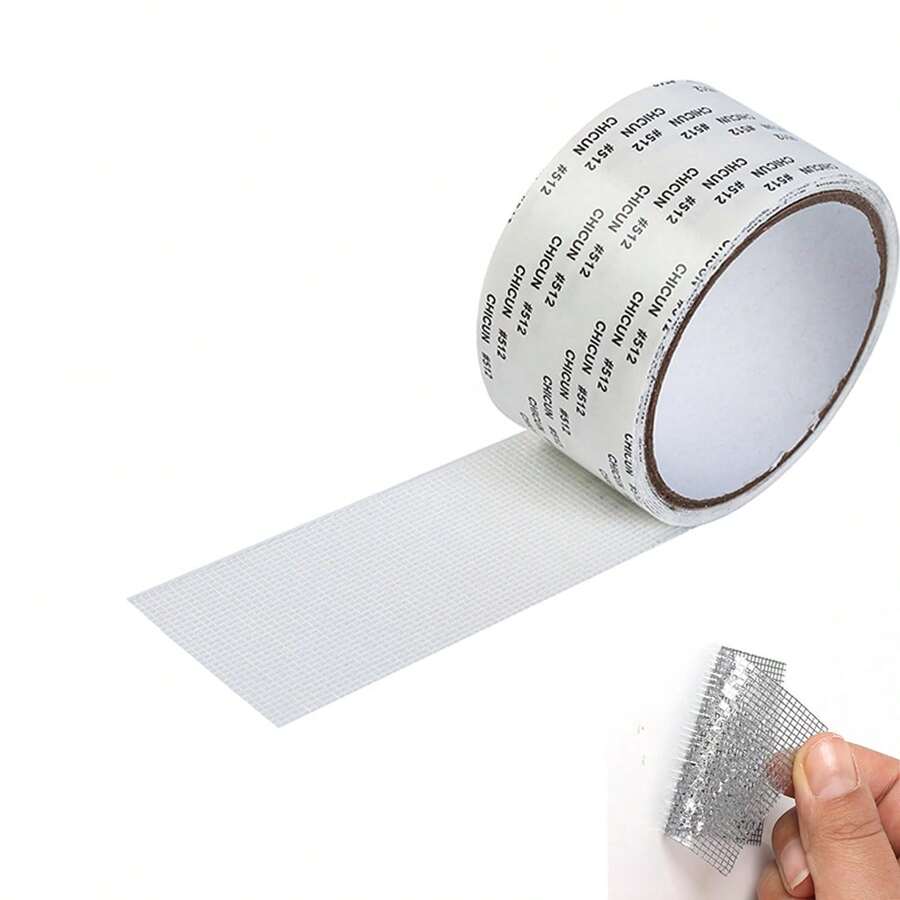 Window Screen Repair Tape (2" Width * 80" Length), High Adhesion Fiberglass Screen Repair Tape, Self-Adhesive Mesh Patch For Fixing Holes & Tears On Door & Window Screens, Pet Cage Net Repair, Strong Durable Stickers For Home Daily Use (White)