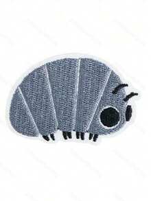 Parche decorativo bordado de la mascota Rollassel para planchar - Versión para planchar - Ver 11