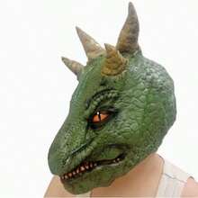 1 Peça Máscara de Brincadeira de Animal Marrom, Máscara de Látex Novidade, Acessório de Fantasia Cosplay, Decoração de Festa de Halloween, Mascarada, Acessório Viral Imperdível - Multicolorido - Visão 3