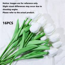 Artificial Tulips - Multiple Colors Available, Suitable For Decorating Living Room And Dining Table. , Fade-Resistant Nordic Style Home Decor, Perfect For Anniversary Celebrations And Party Setups. Essential Gift For Valentine's Day And Mother's Day. - Multicolor - View 18