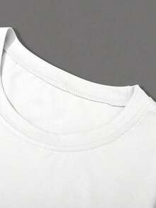 Camiseta de manga corta casual NEOREFINED con estampado de letras para hombre, verano. - Multicolor - Ver 3