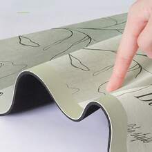 1/3pcs Bathroom Anti-Slip Absorbent Mat, Cute Raccoon Pattern, Silica Gel Mat, Retro Pattern Bath Mat, U-Shaped Toilet Mat, Bathroom Sink Absorbent Foot Mat, 3.6mm Thickness - Green Raccoon - View 9
