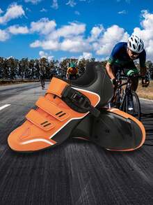 Suitable For Both Men And Women Bike Shoes Without Locks For Outdoor Sports Ultra Light Bike Shoes For Indoor Cycling Riding Equipment Suitable For Both Men And Women Comfortable Interior Rubber Outsole Suitable For Daily Commuting And Short Distance Cycling - Orange - View 6