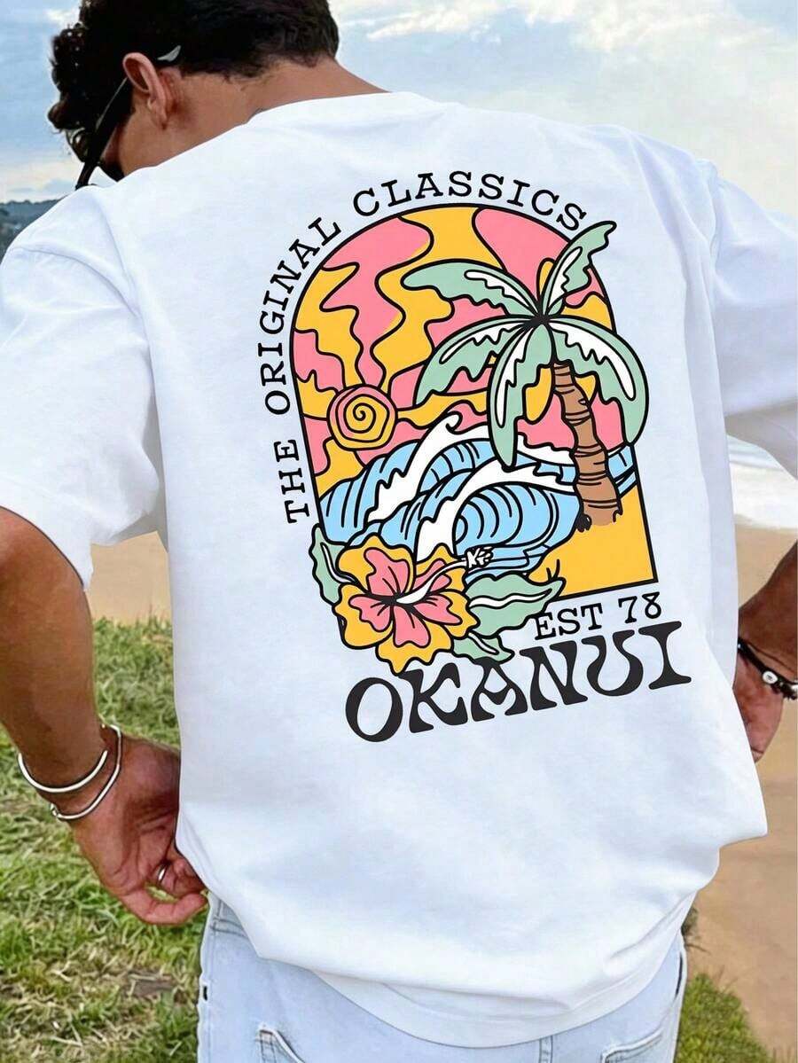 Conjunto De Verano Para Hombre 2026, Camiseta Informal Estampada Para Hombre - 樣式1 - 查看 1