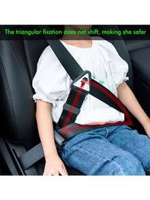 Cinturón de para niños en el automóvil, evita el movimiento, ajustable, cómodo, asiento anti-estrangulamiento del cuello, simple y conveniente limitador - Multicolor - Ver 3