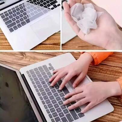 1 pieza/2 piezas Cubierta de teclado de portátil, tamaño universal de 13-14 pulgadas, 15-17 pulgadas, película protectora transparente a prueba de polvo