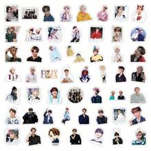 50张贴纸，K-POP男团手机壳贴纸，防水贴纸，办公用品，SKZ文具，X，DIY贴纸，装饰贴纸，卡通贴纸，动漫主题贴纸，适用于手机、行李箱、笔记本电脑、水瓶和吉他 - 彩色 - 查看 3
