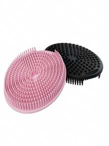 2-In-1 Soft Silicone Hair & Body Brush - Gentle Exfoliating Brush For Sensitive Skin, Full Body Shower Brush - Multicolor - View 11