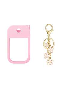 2个30毫升免洗洗手液喷雾瓶保护套，26个花卉字母喷雾瓶标记，硅胶防摔防撞保护套，带钥匙扣设计，方便旅行携带，可挂在包包、钥匙或背包上，耐磨防水，可重复使用，适用于免洗洗手液喷雾，适合旅行、户外活动、送礼、万圣节礼物、圣诞节礼物。 - 彩色 - 查看 25