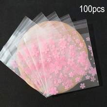 50/100个雏菊图案塑料包装袋，透明自粘糖果袋，适用于派对礼品和礼品包装 - 彩色 - 查看 12