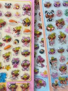 Bộ sticker thủ công 3D - Sticker, Sticker hình kẹo, Sách sticker 3D tái sử dụng, Sticker trang trí tự làm, Sticker tương tác cho trẻ em, Sticker trang trí hàng ngày, Sticker trang trí tiệc, Trang hoạt động dán sticker, Sổ nhật ký, Sổ lưu niệm, Hộp bút chì, Phong bì, Hộp quà, Sticker phần thưởng khung ảnh - Nhiều màu - Xem 10