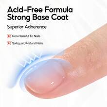 peacecolor 2pcs 15ml Base Coat And Top Coat Set, Functional Gel For UV/LED Curing, Suitable For Nail Salons And Home Use - Multicolor - View 7