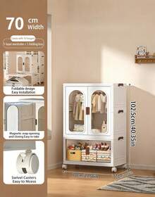 Large Stackable Storage Box With Lid - White - View 6
