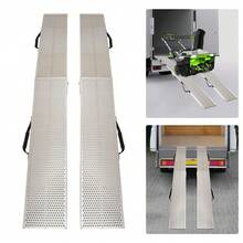 [SHZICMY]2PCS 228x28cm Loading Ramp, 749.57 Lbs Capacity Folding Ramp Aluminum Truck Ramps Portable Trailer Ramps For Motorcycles, Ebikes And ATVs, Heavy Duty Loading Ramps Ideal - 2PCS 89.7'' X 11'' - View 4