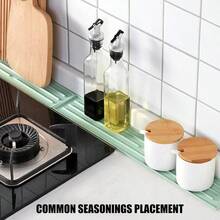 Pack 2 Narrow Silicone Sink Drip Mats 8cm Width For Quick Drying And Space Saving Kitchen Use Hygienic Kitchen Effluent Mat - Apricot - View 2