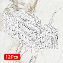 1pc/4pcs/6pcs Cartoon Stationery Pattern Linen Placemats, Suitable For Dining Table, All Season Decor, Modern Washable Table Mats, Room Decor, Coasters, Kitchen Dining Mats, Indoor Outdoor Party Decoration, Home Decor, Ideal Gift - Multicolor - View 15