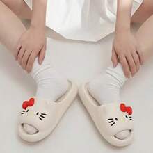 Official Sanrio Series Hello Kitty Soft & Fluffy Slippers, Cute & Comfortable Non-Slip House Slippers For Daily Home Use - Women's Slippers - View 5