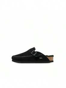 Skechers MODERN COMFORT WINTER Series Women's Fashion Casual Slippers Soft Comfortable Solid Color - Black - View 1