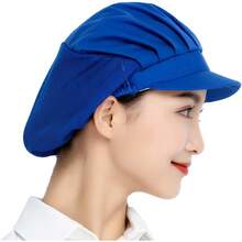 1个/2个/4个/6个装 厨师帽 - 厨房烘焙师烹饪发网 食品服务帽 成人款 - 白半網 - 查看 8