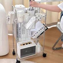 Xe đẩy đựng đồ bằng acrylic trong suốt, thích hợp cho nhà bếp, phòng khách và phòng ngủ. Có thể dùng làm kệ đựng đồ nhiều tầng, kệ đựng đồ di động trong suốt hoặc xe đẩy nhỏ. Có thể dùng để đựng mỹ phẩm, sách vở phòng ngủ, đồ ăn nhẹ phòng khách, kệ đựng đồ nhiều tầng, cũng như trang trí phòng tắm và ngoài trời. - trong suốt - Xem 4