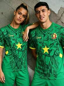 Top da Copa do Mundo de 2026 do Senegal, Tops Esportivos e Roupas Esportivas Externas para Homens e Jovens dos Leões de Teranga, Camiseta Confortável de Gola Redonda e Roupa Esportiva Profissional, Roupa Casual, Adequada para Jogos de Futebol, Treinamento e Fitness, Também um Excelente Presente para Homens e Mulheres - Verde - Visão 6