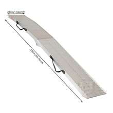 [SHZICMY]2PCS 228x28cm Loading Ramp, 749.57 Lbs Capacity Folding Ramp Aluminum Truck Ramps Portable Trailer Ramps For Motorcycles, Ebikes And ATVs, Heavy Duty Loading Ramps Ideal - 2PCS 89.7'' X 11'' - View 7