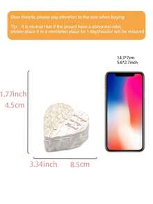 1个复古天使小天使首饰盒，树脂玫瑰雕刻珠宝收纳整理盒，心形纪念盒，可存放戒指耳环，家居装饰，情人节母亲节礼物，梳妆台摆件。 - 經典 - 查看 10
