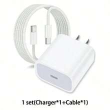 45W 超级快充 Type-C USB-C 墙充，兼容三星 Galaxy S22 Ultra/S22+/S22、Note 10+/Note 20/S20/S21、Z Fold 4/Z Flip 4、Galaxy Tab S7/S7+/S8/S8+/S8 Ultra、Galaxy S25 Ultra、Galaxy S25、Galaxy S25+ 等手机，兼容 16/16 Pro/16 Pro Max/16 Plus/15/15 Pro/15 Plus/15 Pro Max，包含 3.3/6.6 英尺快充线 - 美規A型插(110-127V) - 查看 10
