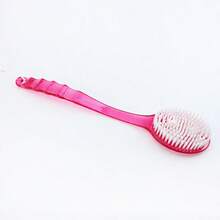 Cepillo de baño de mango largo, cepillo de cerdas suaves para la espalda, herramienta de limpieza para el baño y la ducha del hogar, unisex - multicolor - Ver 18