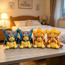 pokemon 4款宝可梦角色扮演毛绒玩具，包括闪光喷火龙XY披风毛绒玩具卡通软娃娃 - 多款 - 查看 3
