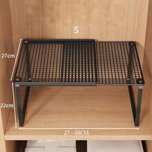 1pc Heavy Duty Adjustable Height Closet Organizer Rack, Telescopic Design Space-Saving Clothing & Shoe Storage Shelf, Suitable For Cabinets, Easy Installation, Applicable To Various Shelving Systems, Wardrobe Organizer, Tiered Storage Rack, Upgraded Expandable Version,Bedroom Room Decor,Back To School - Retractable - View 13