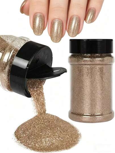 80ML Nail Glitter Powder,1/128" Craft Resin Glitter Powder PET Flakes Crafts Sequins For Nail Art,Painting, Festival Decor ,DIY Handmade Decorative Sequins For Weddings And Holidays Glitter Powder