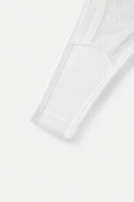 Bộ đồ lót và quần lót ren hoa có gọng - trắng - Xem 8
