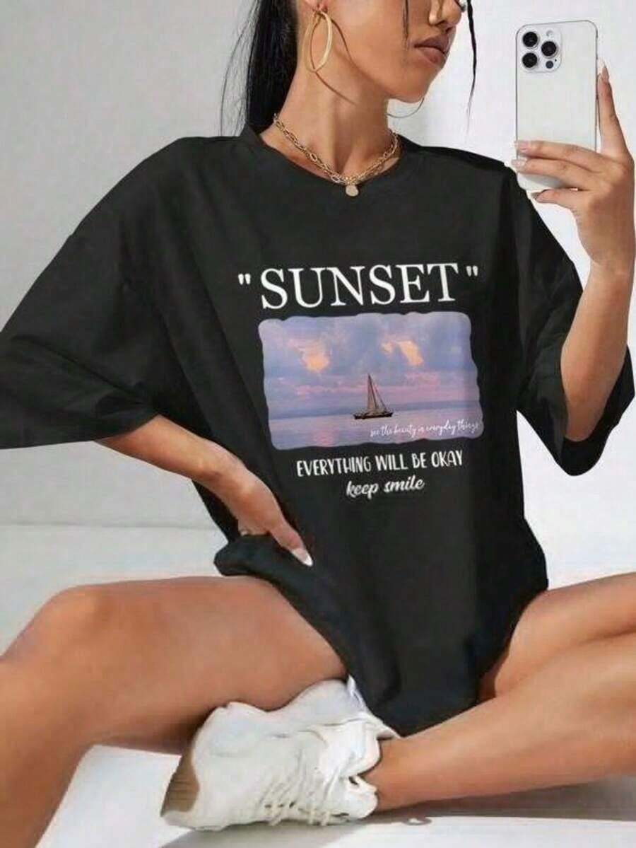 Women T-Shirts - Black - View 1