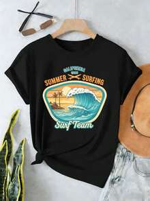 Women T-Shirts - Black - View 2
