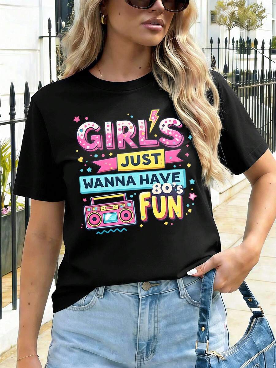 Women T-Shirts - Black - View 1