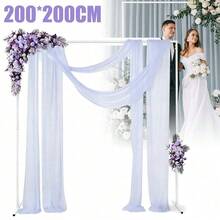 Wedding Arch Backdrop Stand Adjustable Height 3.5-6.6ft, 2x2m Metal Frame For Party Decor, Strong Stable Design Holds Up To 5kg, Easy To Assemble For Birthday Graduation Proposal Engagement Events - A - View 7