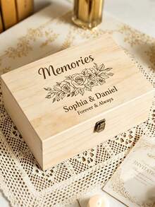 Personalisierte Braut-Hochzeits-Erinnerungsbox mit Deckel, anpassbarer Text, gravierte "Mr And Mrs" Holz-Erinnerungsbox zur Aufbewahrung, geeignet als Braut-Dusche-Geschenk, Paar-Verlobungs-Geschenk, Bräutigam- und Braut-Hochzeits-Geschenk, personalisierte Hochzeits-Erinnerungsbox, Paar-personalisierte gravierte Holz-Erinnerungsbox, Jahrestags-Geschenk für sie, Holz-Schmuckbox, personalisierte Hochzeits-Erinnerungsbox - Verschiedenfarbig - Übersicht 11