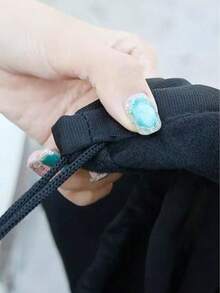 Tas Penyimpanan Helm Motor, Kantong Pelindung Anti Debu & Anti Gores dengan Tali Serut dan Lapisan Flanel Lembut, Cocok untuk Helm Full Face/Open Face, Tas Pembawa Helm Portabel untuk Sepeda, Skuter & Sepeda Motor - A - View 7