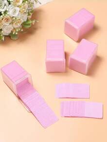 2000/1000/400 piezas Toallitas limpiadoras de esmalte de uñas de gel, removedor de esmalte, sin pelusa, almohadillas de papel al por mayor, herramientas de maquillaje, limpiador, arte de uñas, removedor de esmalte de uñas, toallitas sin pelusa, limpiador, almohadilla de papel - Multicolor - Ver 5