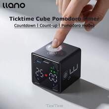Llano Ticktime番茄钟计时器立方体，生产力计时器，支持暂停和恢复，静音、振动和可调节声音提醒，适用于多动症、任务管理、工作和学习。 - 查看 3