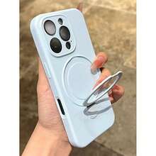 Magnetic Wireless Charging Soft Silicone Protective Case For IPhone 17 Air 17 16 15 14 13 12 11 Pro Max 16e - Sky Blue - View 1