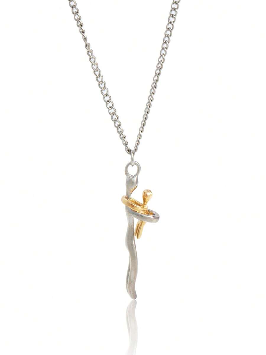 New Hugging Child Pendant Necklace, Mother's Day/Father's Day Memorial Gift, Sentimental Small Gift - Style 1 - View 1