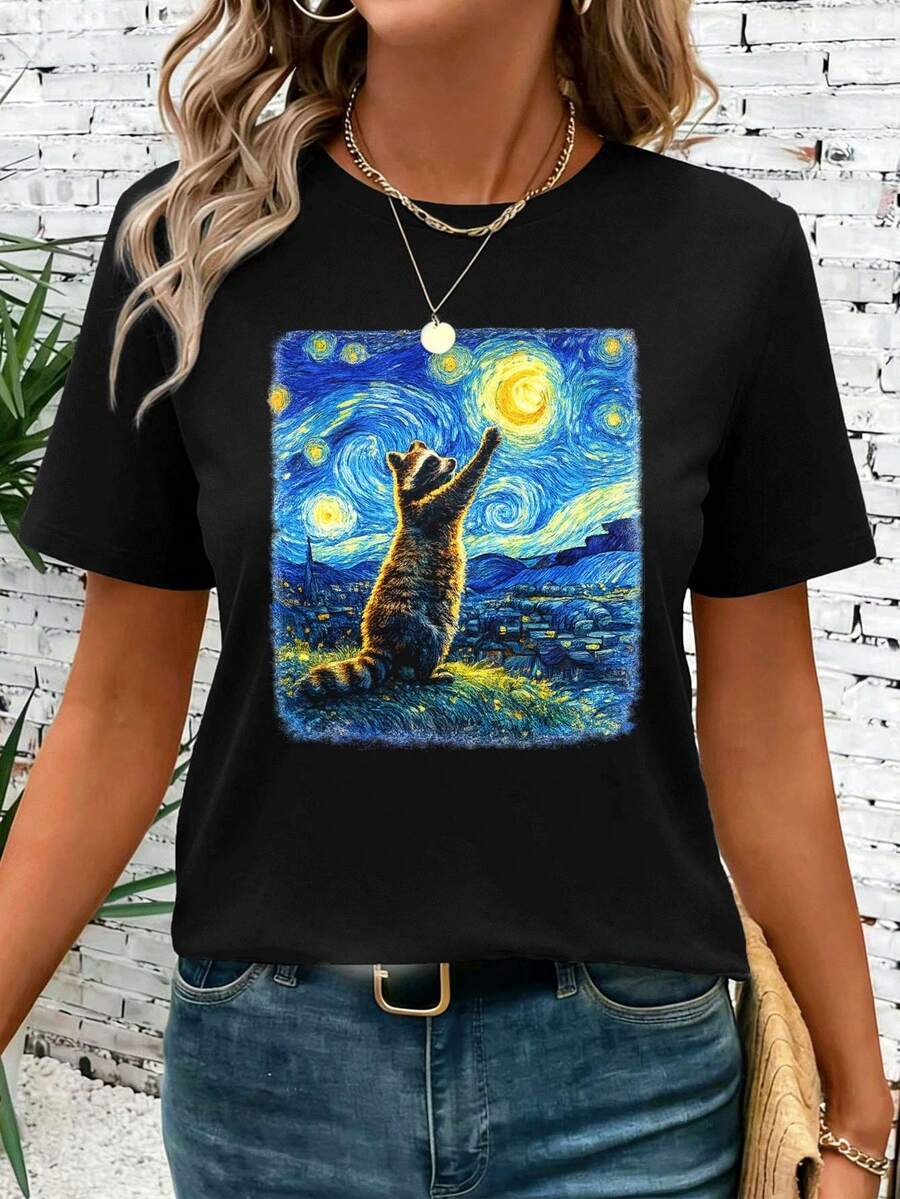 Women T-Shirts - Black - View 1