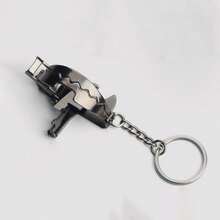 不锈钢捕鼠器钥匙扣，日常携带，钥匙链配件，现代钥匙圈，时尚设计，防锈，结构坚固，功能性吊坠，捕鼠器，开瓶器 - 老鼠夾鑰匙圈掛件 - 查看 11