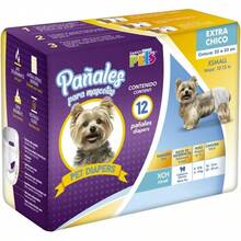 Dry Pet PAÑALES CH P/PERRO - 12 PZ - X-X - Ver 12