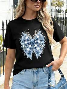 Women T-Shirts - Black - View 1