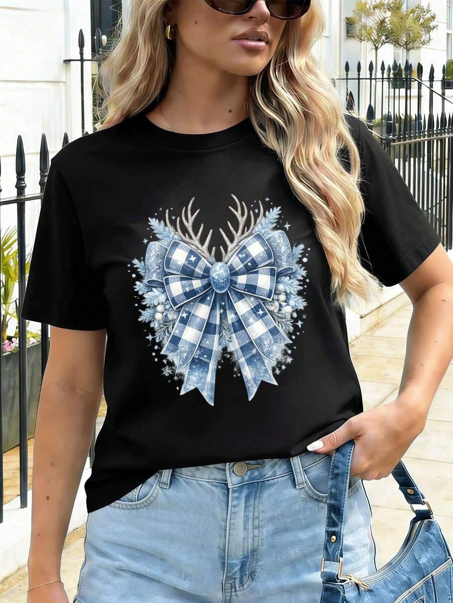 Women T-Shirts - Black - View 1