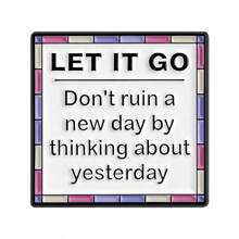 Inspirational Cartoon English Brooch, "Today Is A Brand New Day" Positive Energy Metal Badge, Student Backpack Canvas Bag Decor Pin, Niche INS Style Accessory, Healing Gift For Girlfriends And Friends - Multicolor - View 13