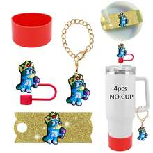 Bluey Phụ kiện nắp đậy ống hút bằng kim loại có logo Brui mới, chịu nhiệt và chống trượt cho cốc. - Nhiều màu - Xem 26